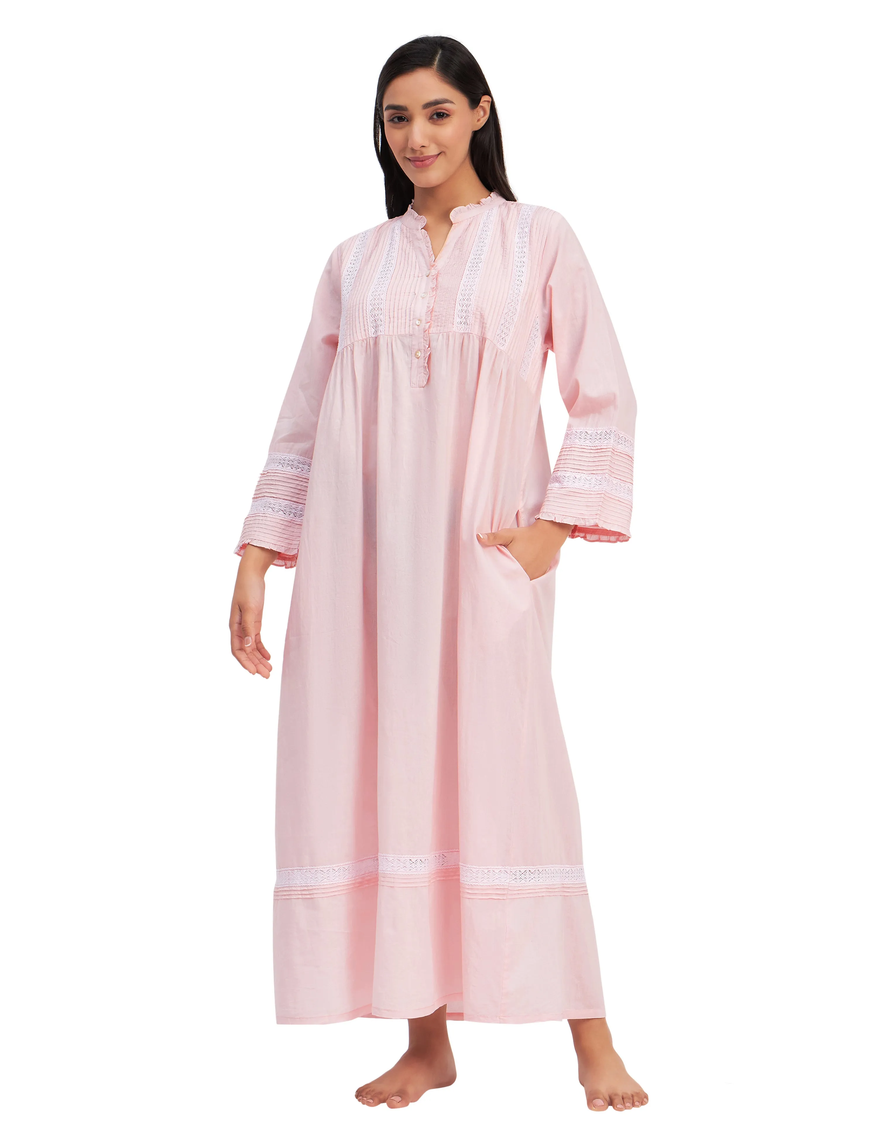 Victorian Pure Cotton Maxi Dress