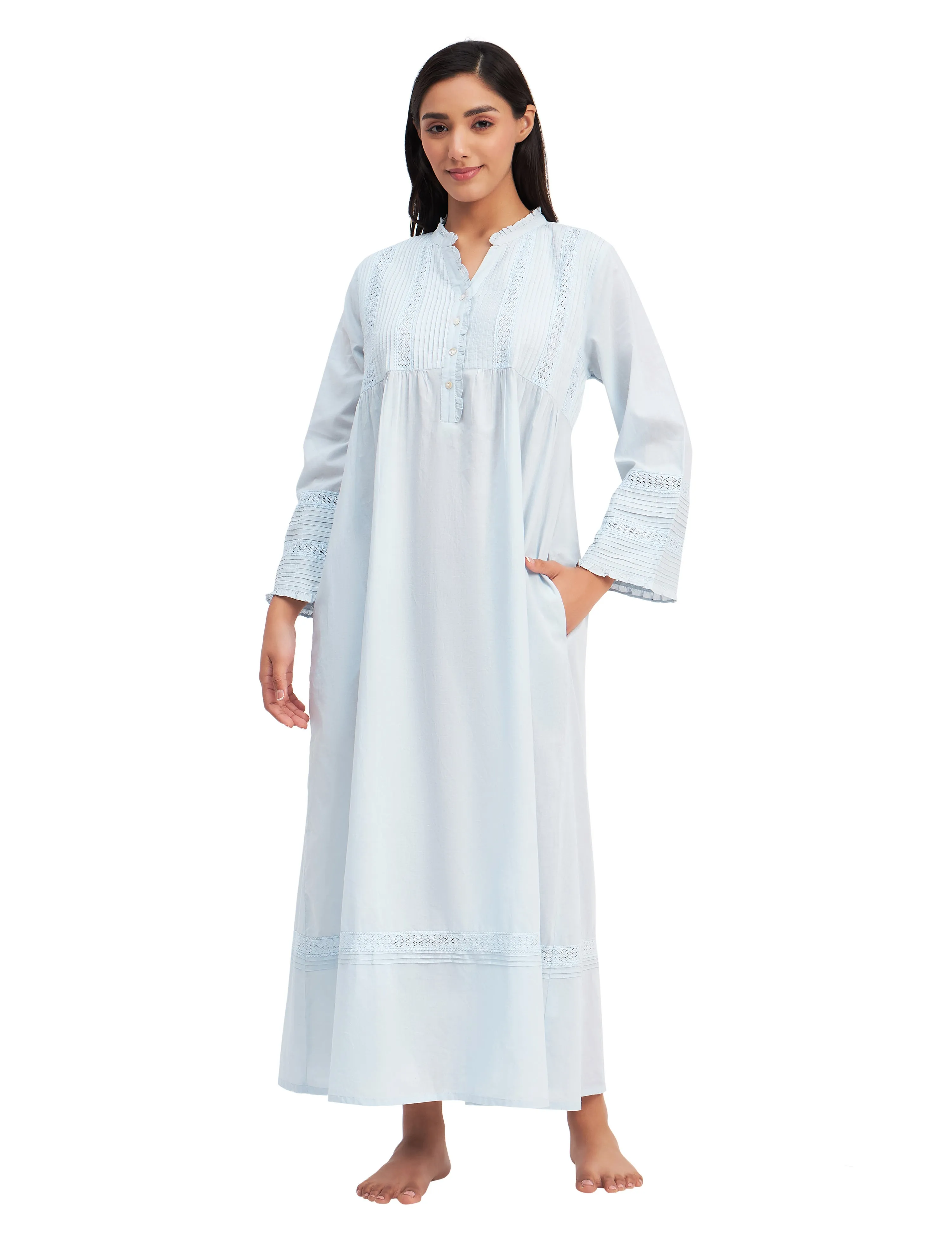 Victorian Pure Cotton Maxi Dress