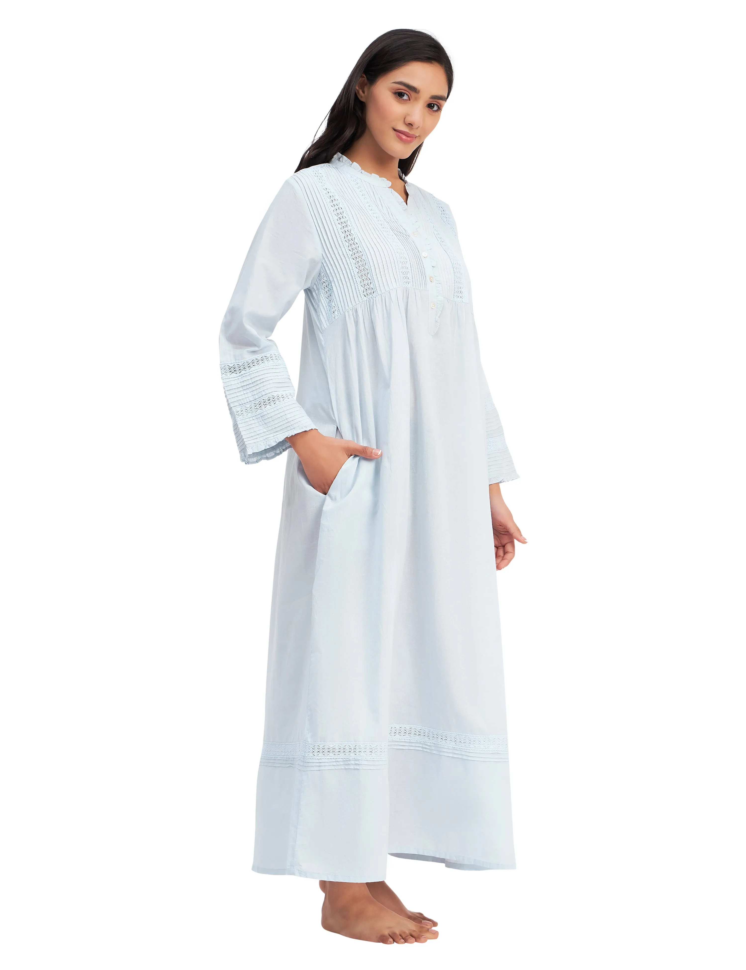 Victorian Pure Cotton Maxi Dress