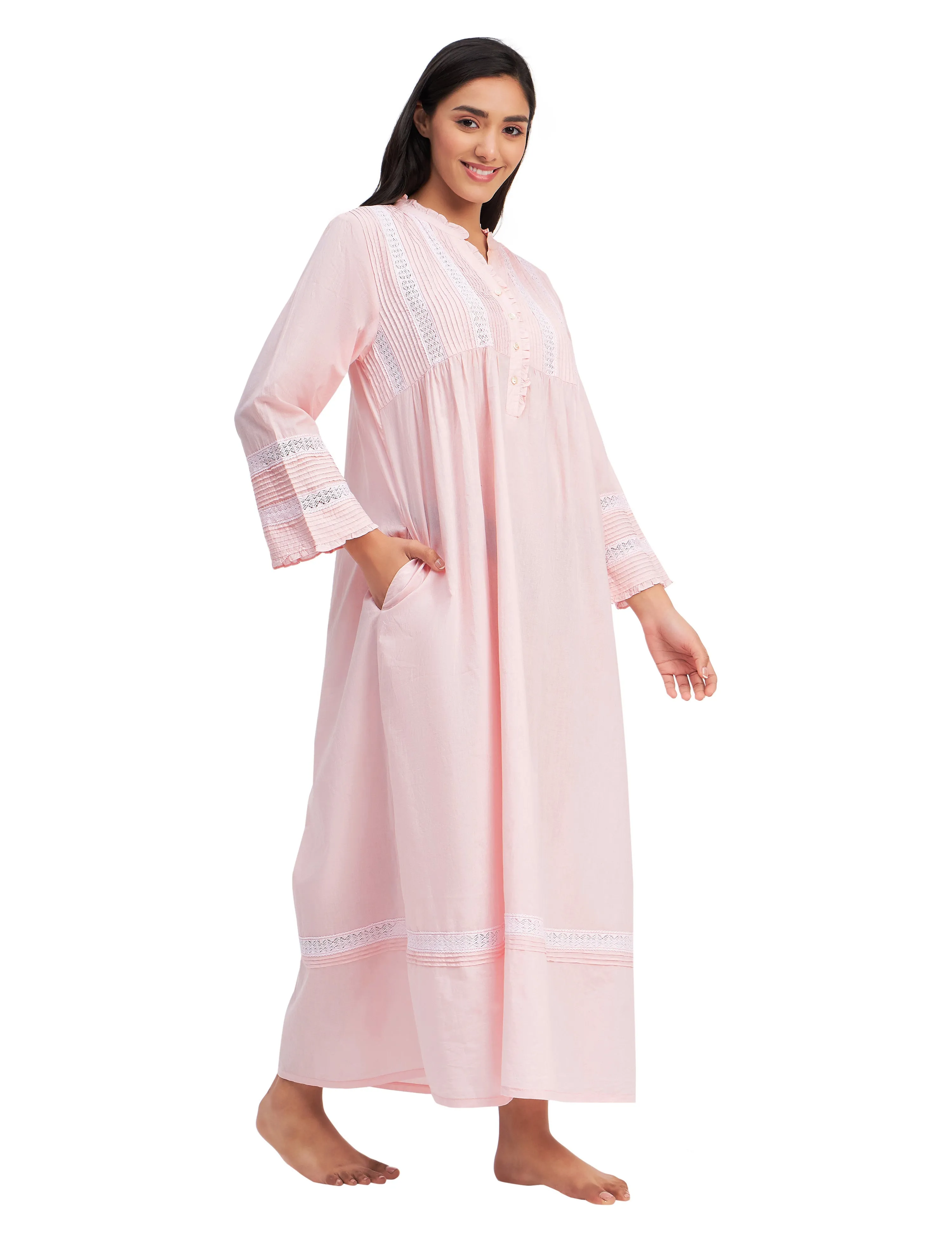 Victorian Pure Cotton Maxi Dress
