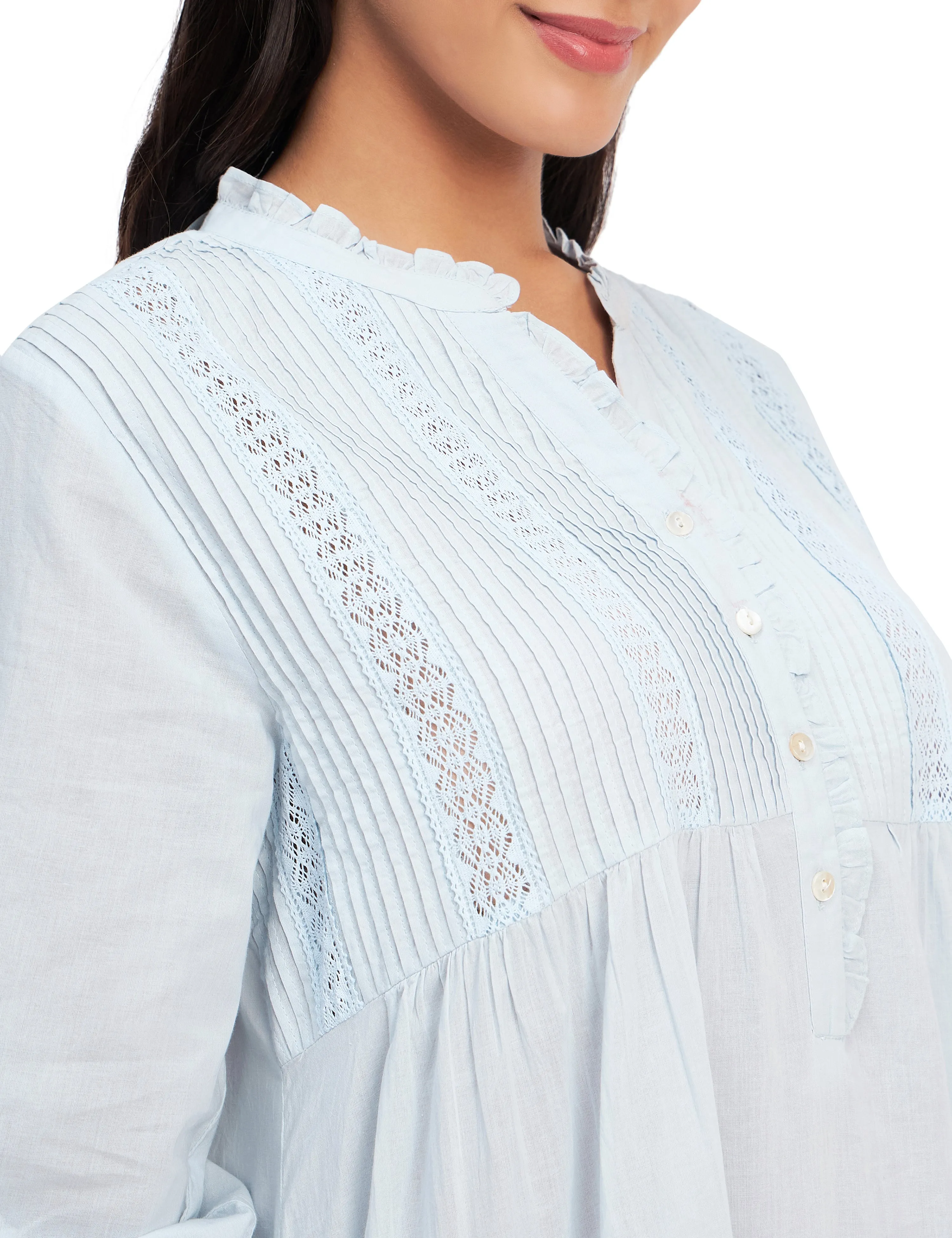 Victorian Pure Cotton Maxi Dress