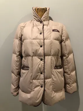 Vintage Light Pink Down-Filled Puffer Jacket