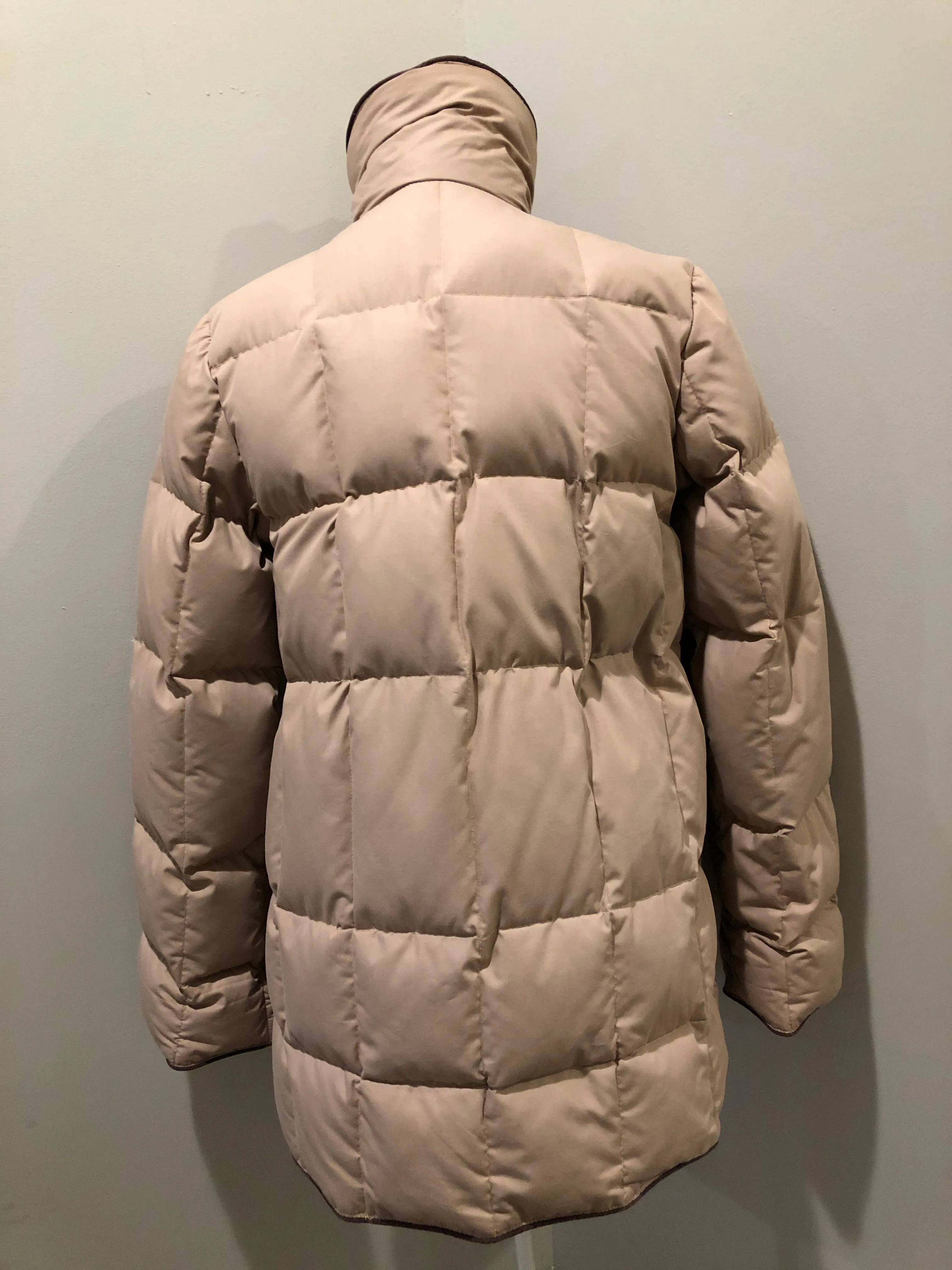 Vintage Light Pink Down-Filled Puffer Jacket
