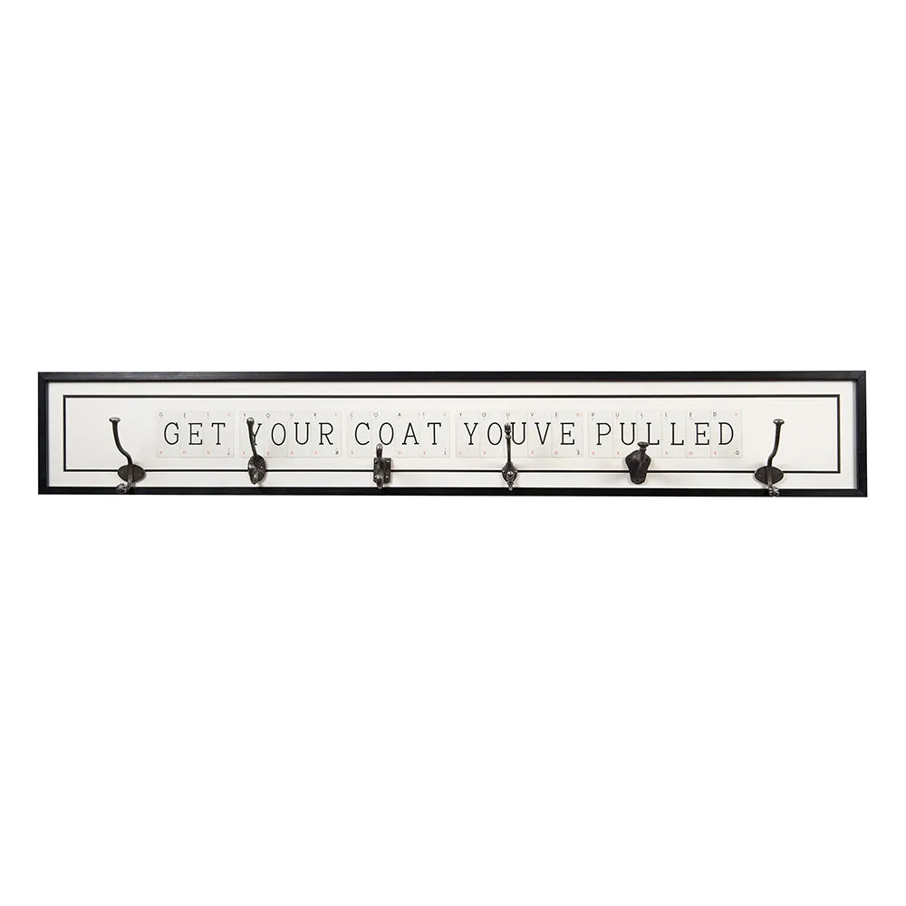 Vintage Playing Cards GET YOUR COAT YOUVE PULLED Coat Hook Rack