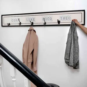 Vintage Playing Cards Personalised Picture Frame and Coat Hook Rack