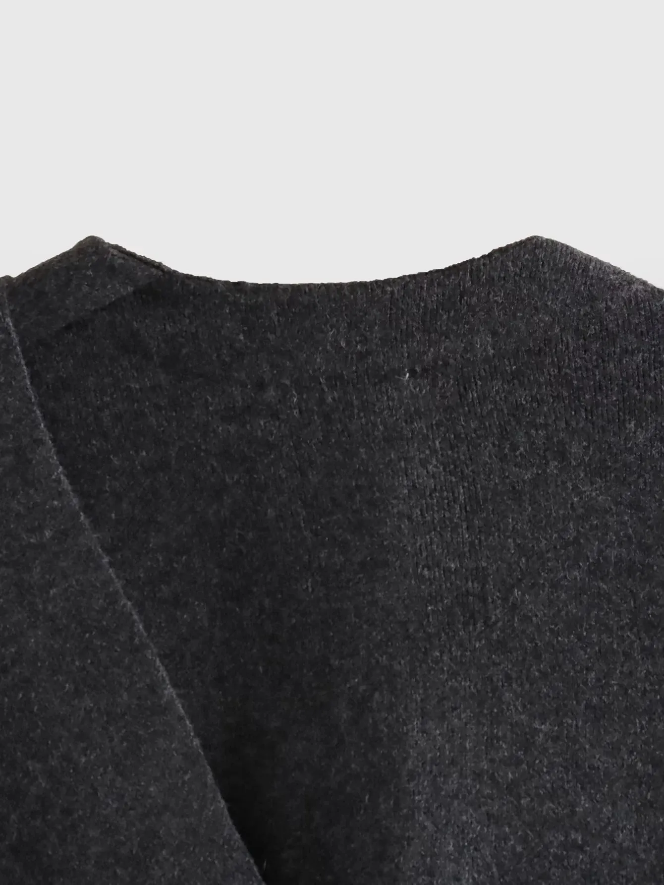 Vintage Streetwear Scarf Coat Long Sleeve Knitted Asymmetric Jackets