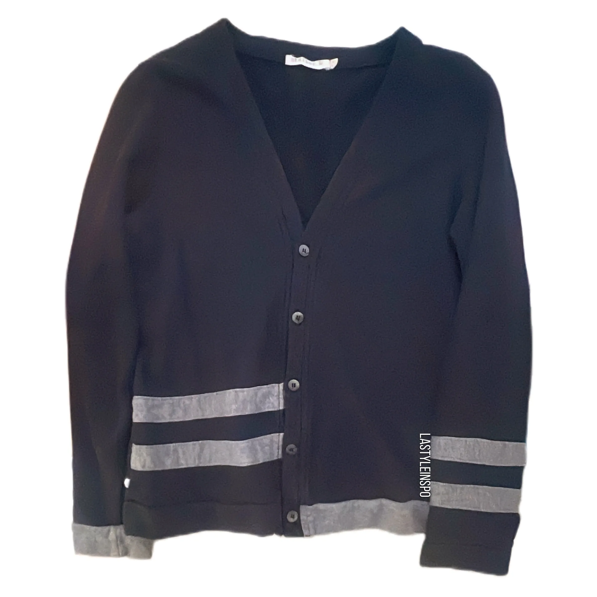 Womens Atelier Casual Sweatshirt Navy Two Stripes Size L