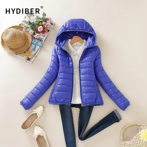 Zipper Hooded Women Winter Jacket 2017 New Brand Spring Autumn Slim Warm Coat Solid Color Short Ladies Padded Fashion Jacket Zipper Hooded Women Winter Jacket 2017 New Brand Spring Autumn Slim Warm Coat Solid Color Short Ladies Padded Fashion Jacket